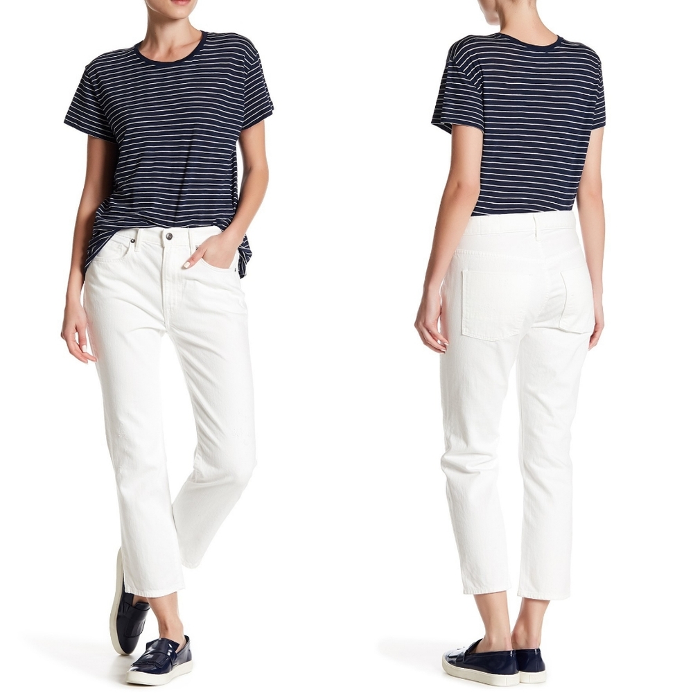 Vince White Boyfriend Jeans
